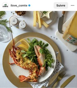 Homard gratiné au Comté